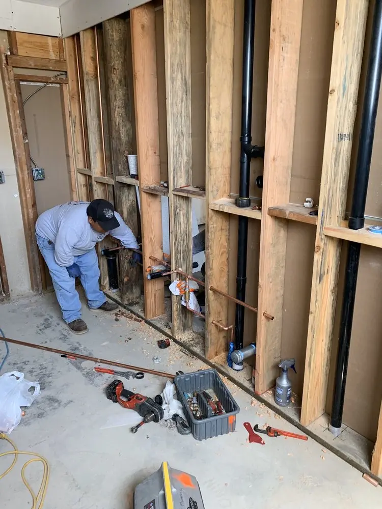 Commercial rough-in plumbing for Gas Line Repair in Manchester